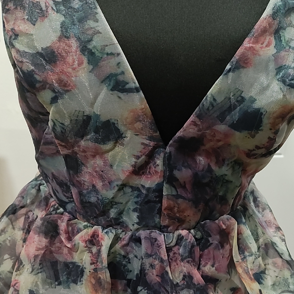 Lulu's Floral Mini Dress - Multicolor - Picture 4 of 5
